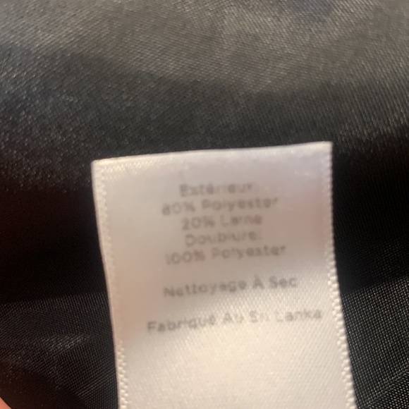 Talbots Houndstooth Wool Blend Lined Short Pencil Skirt Size 14 P - Picture 7 of 11